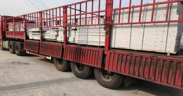 云南 白麻荔枝面外墙干挂，工厂装车日常