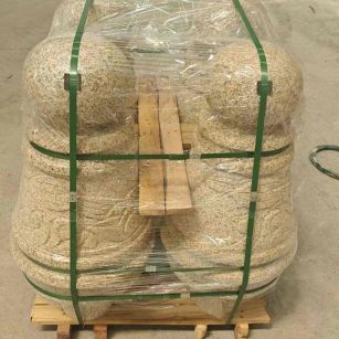 云南 黄金麻异形定制雕花——棒棒糖挡车柱