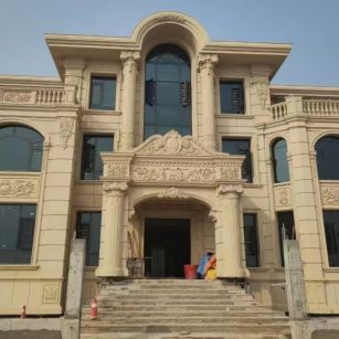 云南 黄金麻花岗岩别墅外墙干挂