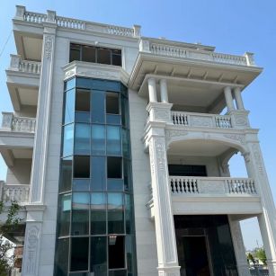 云南 白麻花岗岩别墅外墙干挂效果展示