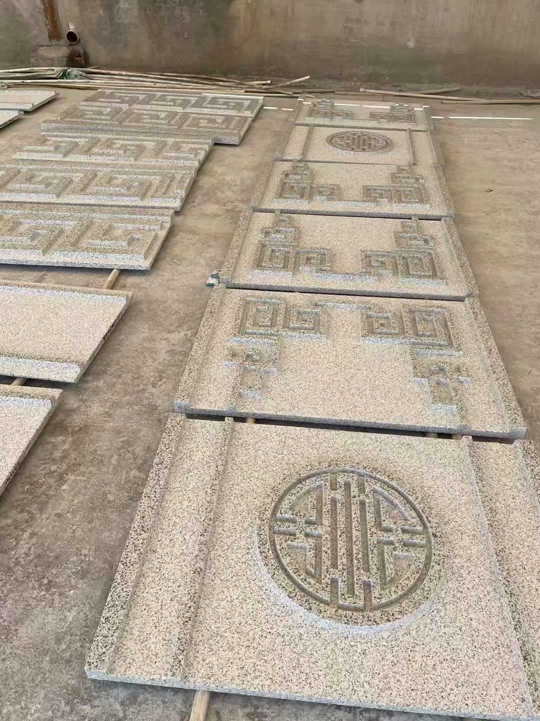 云南 白麻花岗岩外墙立面雕刻板