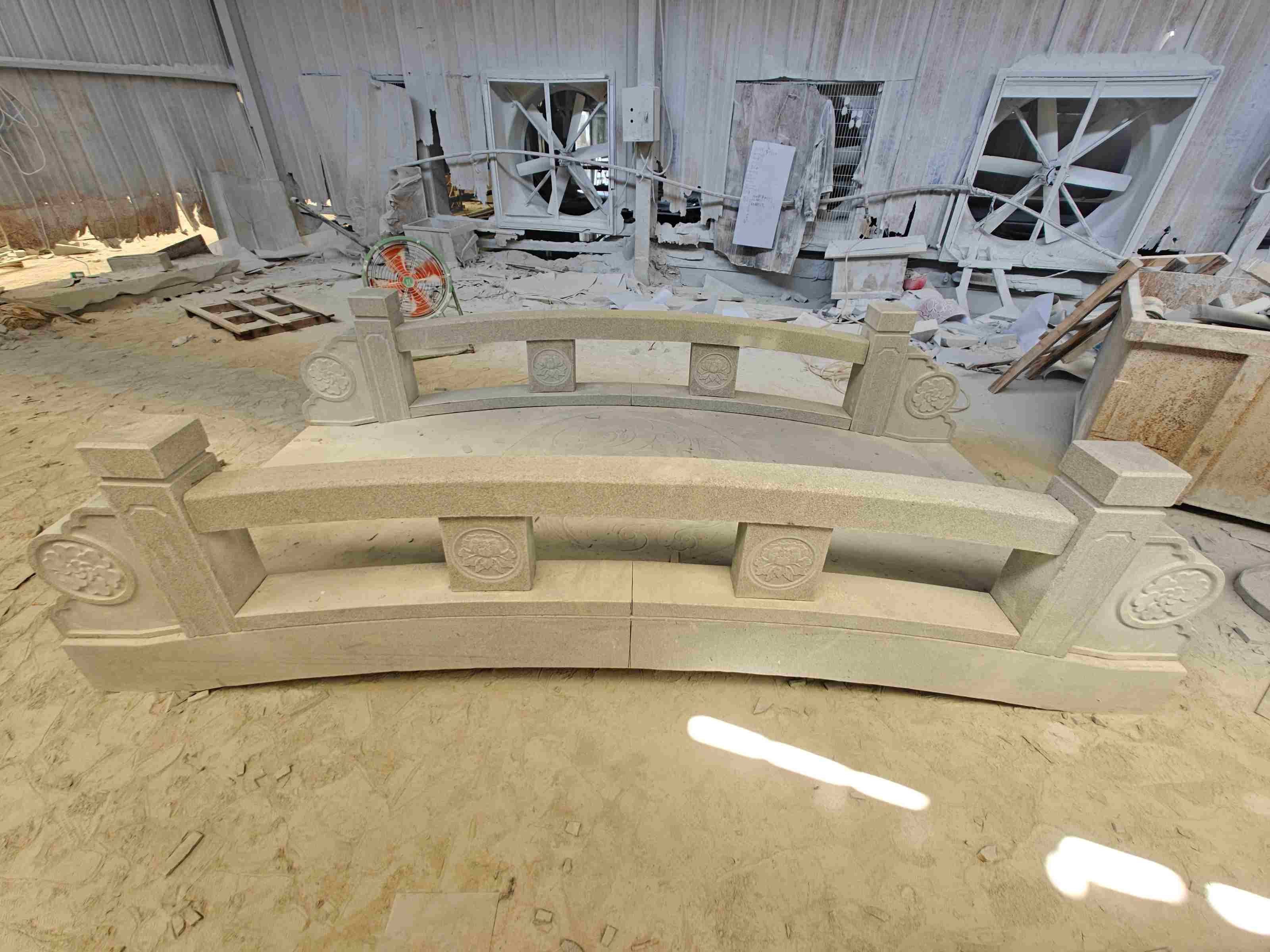 云南 芝麻灰花岗岩异形加工-拱桥，石桥