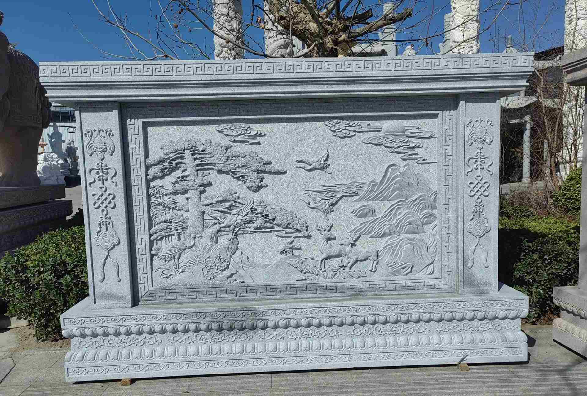 云南 芝麻白大型照壁，屏风，影壁